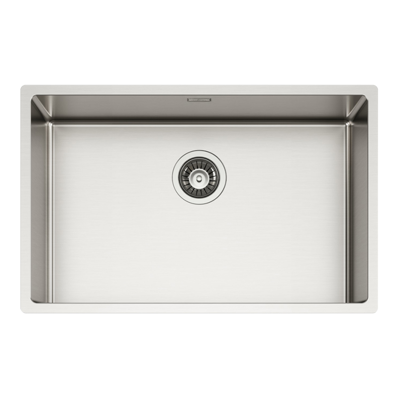 Tasca Canova 65 konyhai mosogatótálca, rozsdamentes acél, selyemfényű, ezüst, 690 x 440 mm, munkalapra/munkalap alá/szintbe építés