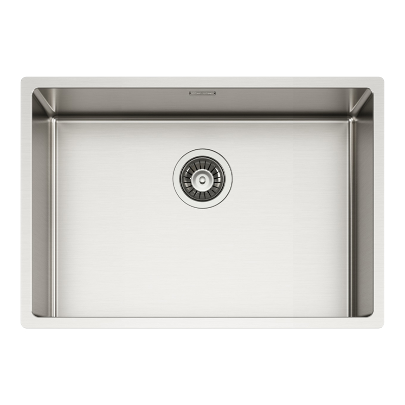 Tasca Canova 60 konyhai mosogatótálca, rozsdamentes acél, selyemfényű, ezüst, 640 x 440 mm, munkalapra/munkalap alá/szintbe építés