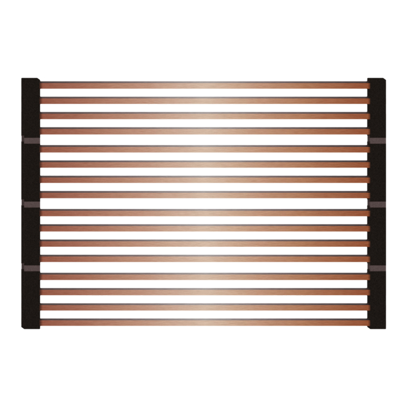 Tasca csepegtető rács, szálcsiszolt PVD felület, Copper, réz, 440 x 315 x 12 mm